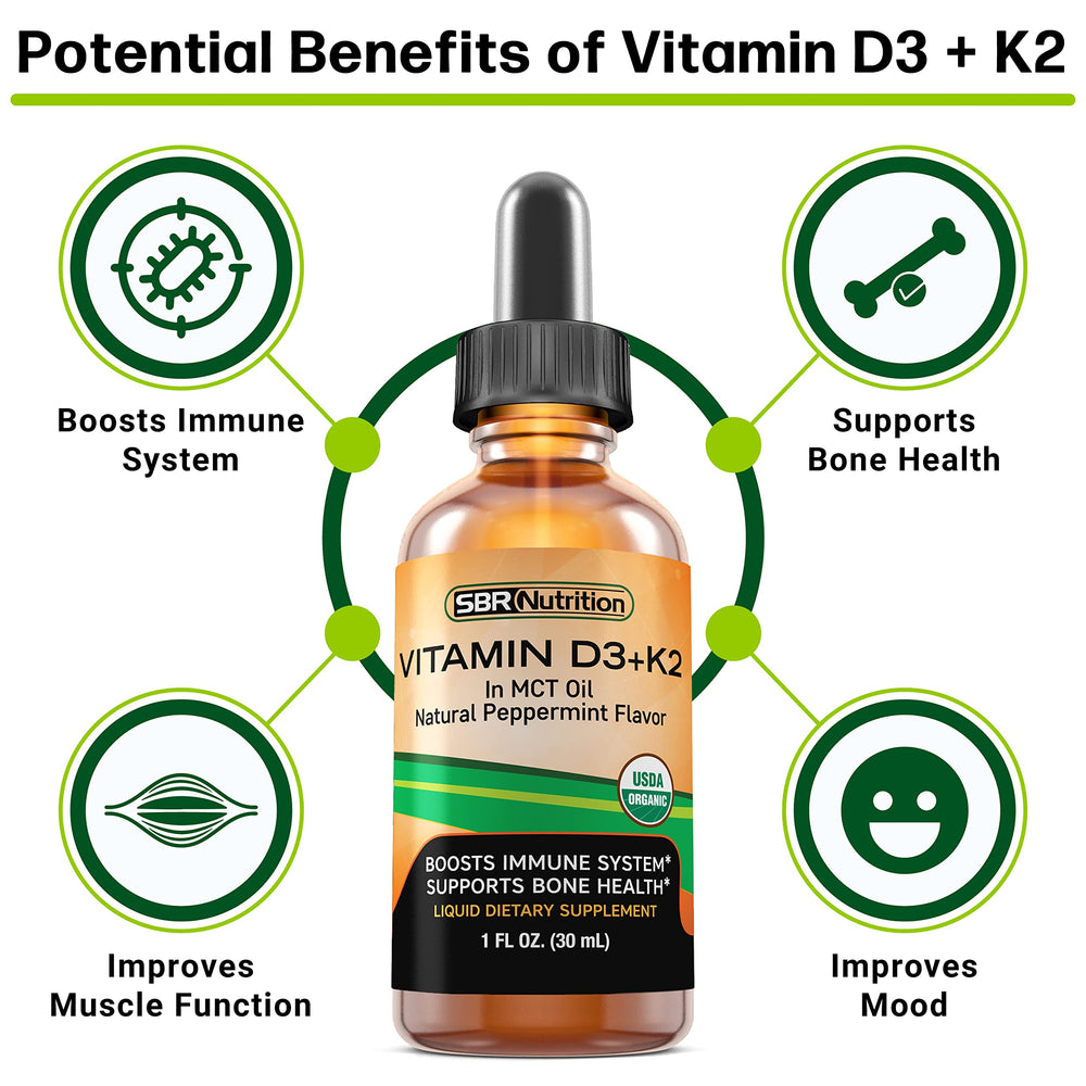 Close-up of Vitamin D3 and Vitamin K2 (MK-7) ingredients in the formula
