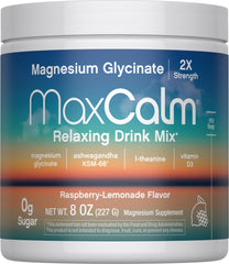 Max Calm Raspberry Lemonade 8 oz front packaging