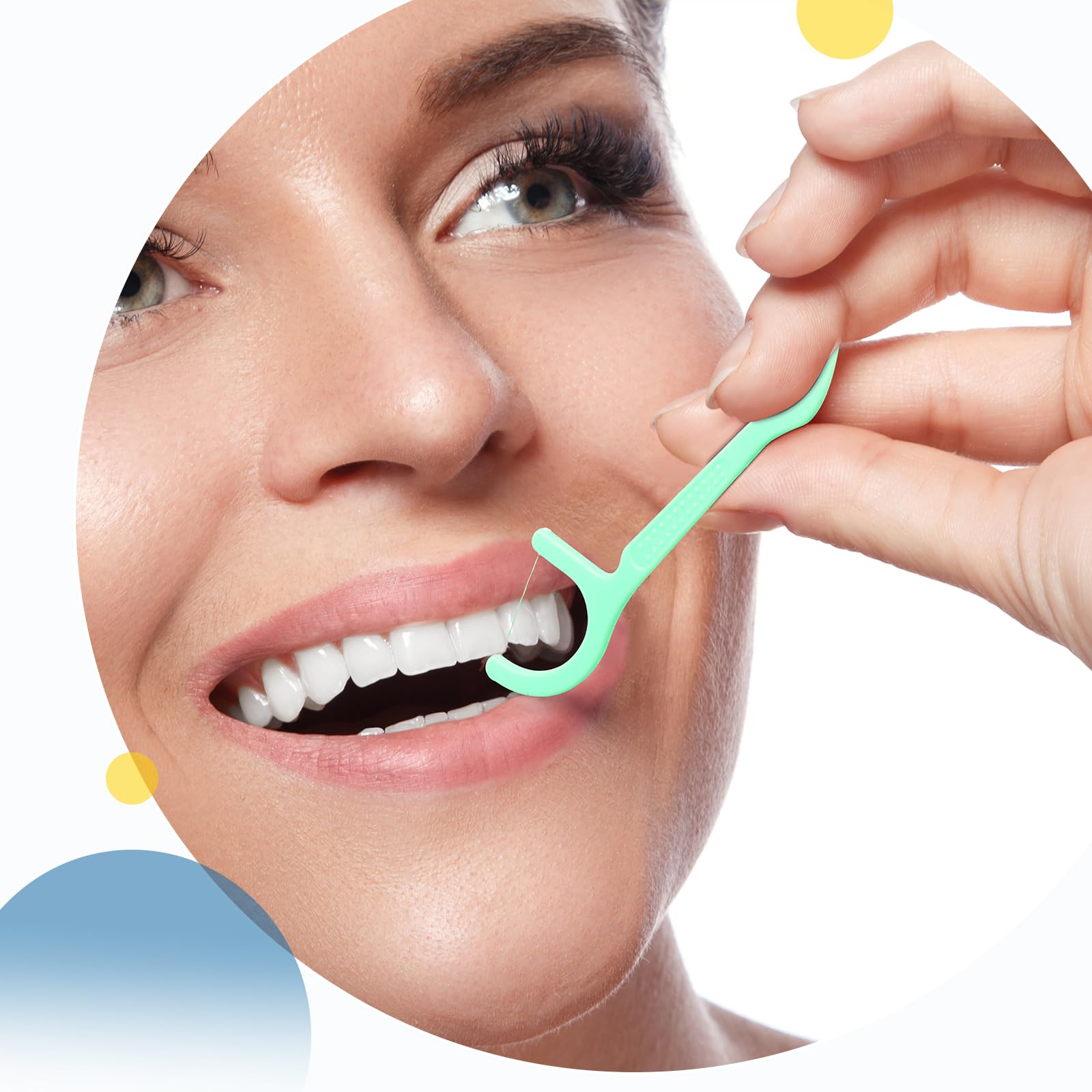 Bulk dental floss picks ideal for adults and families