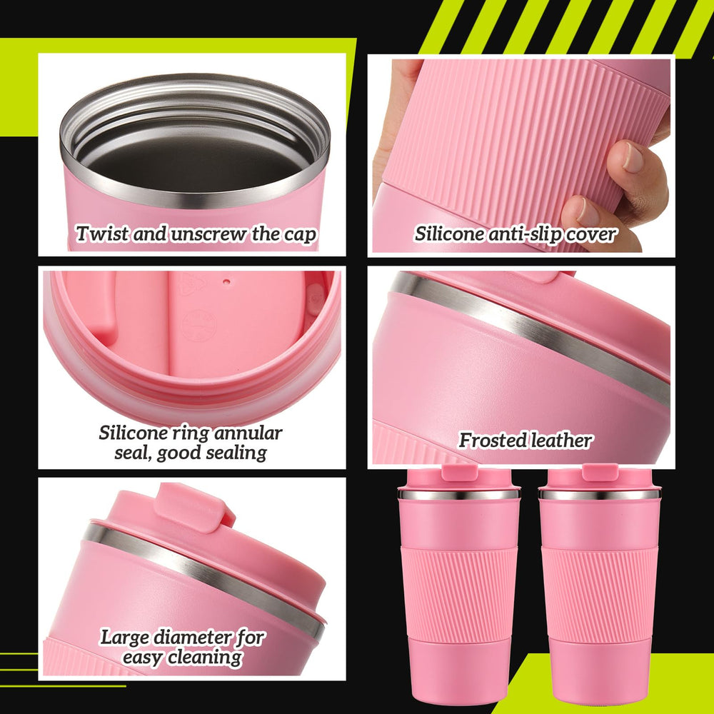 Maxdot shaker pink top view reveals secure lid and seal.