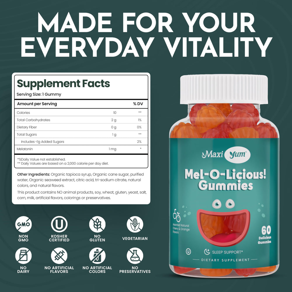 Gummies are kosher, vegetarian and allergen-free