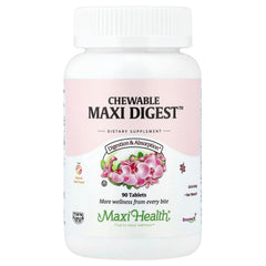 Maxi Health Chewable Digest 90-count bottle label