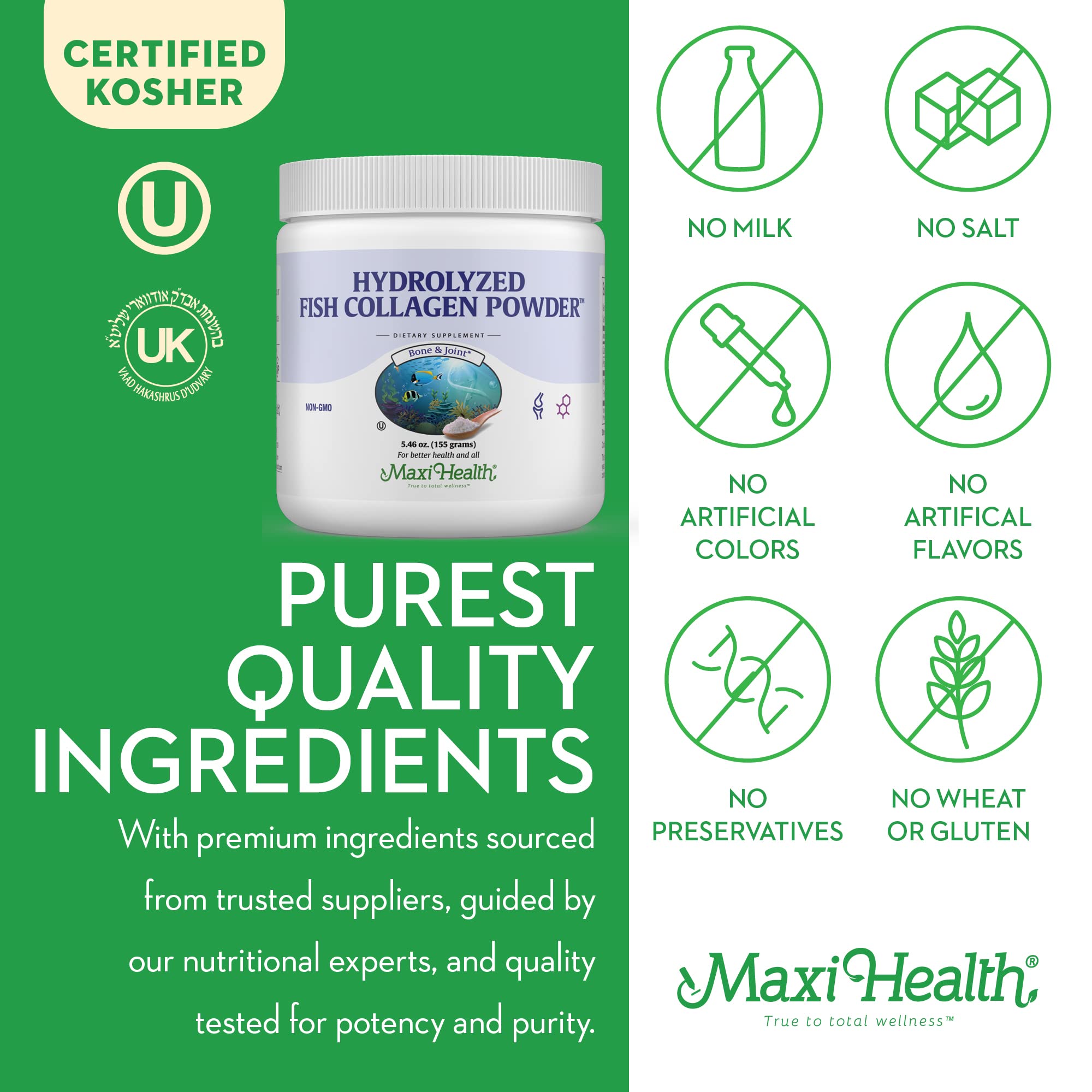 Collagen powder being mixed into coffee, tea, smoothie, or yogurt