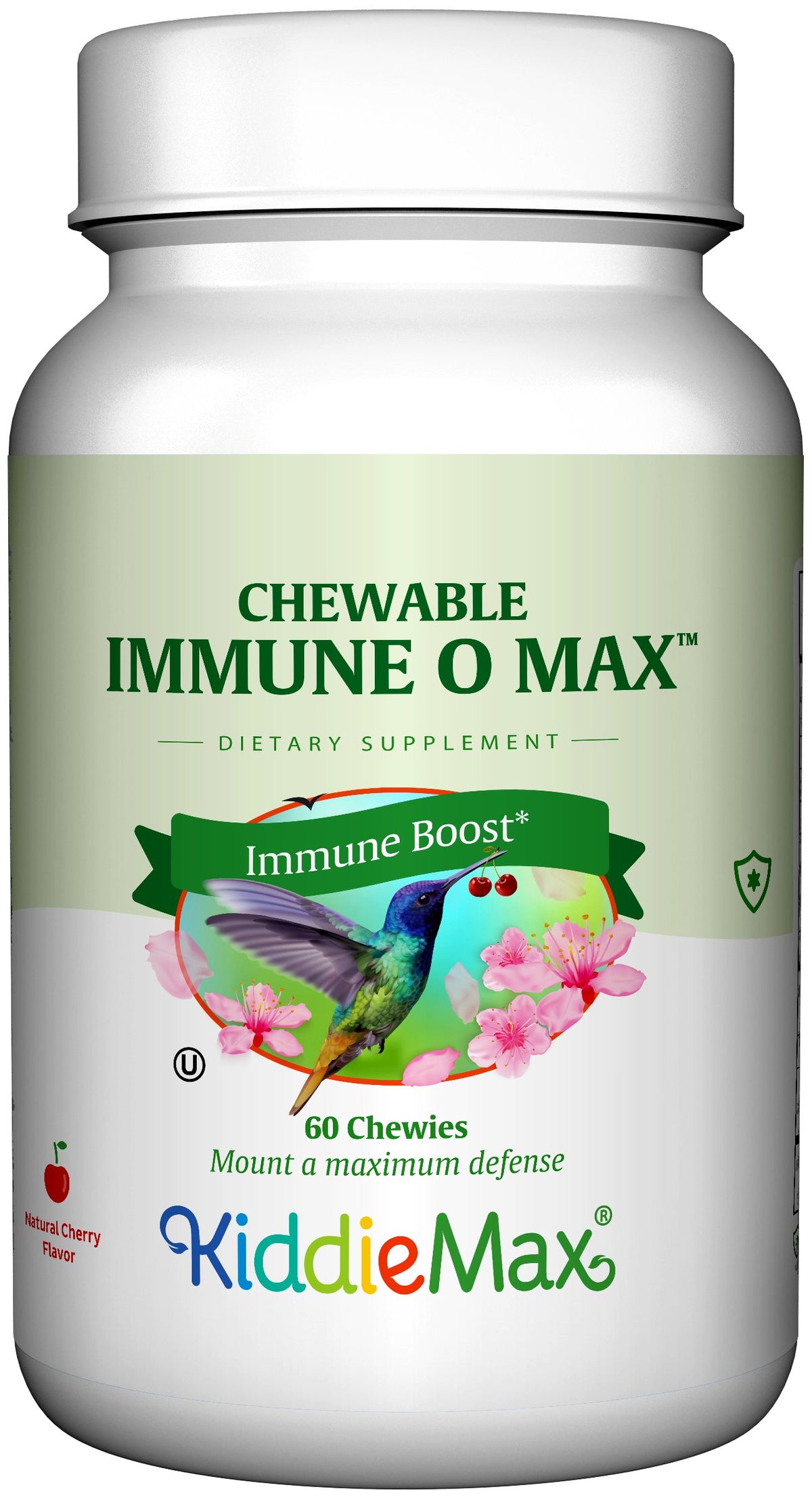 Maxi Health Immuno-O-Max cherry-flavored immune support chewable tablets, 60 count