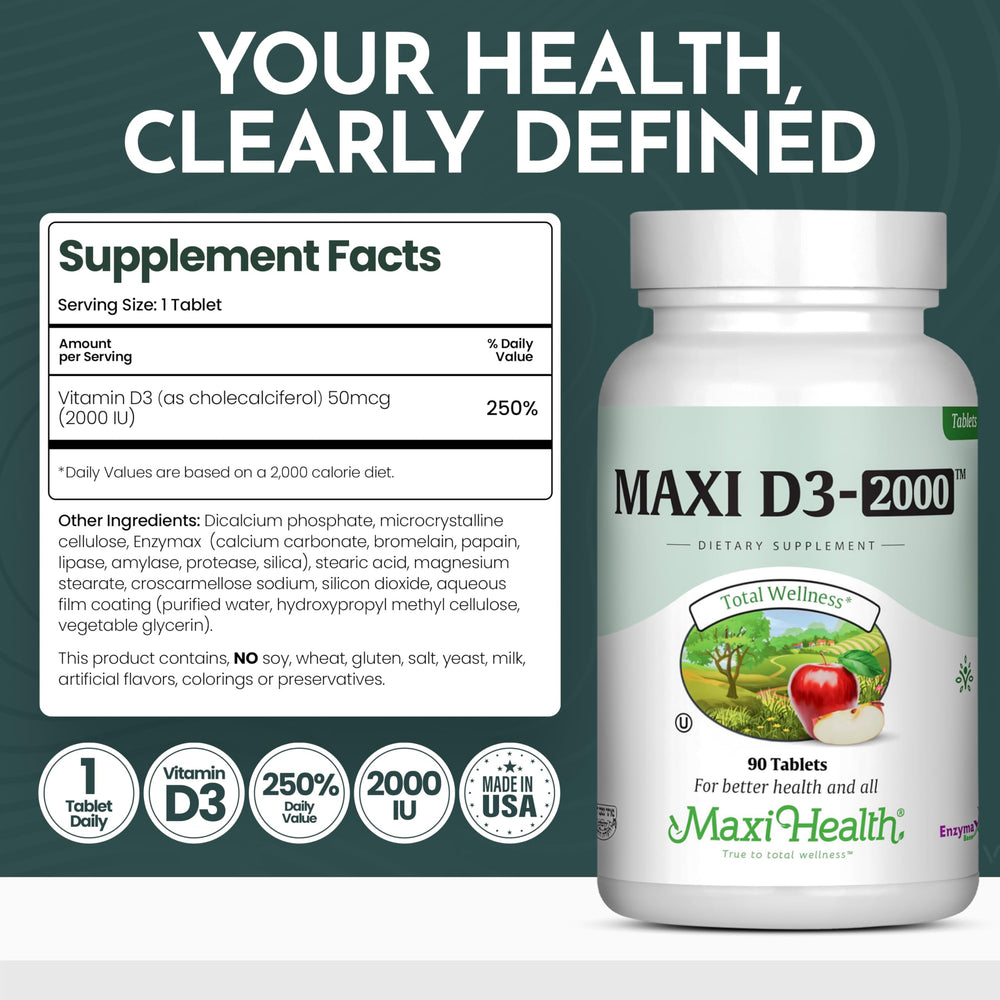 Kosher certification label on Maxi-Health Vitamin D3