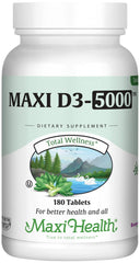 Maxi Health Vitamin D3 5000 IU bottle front