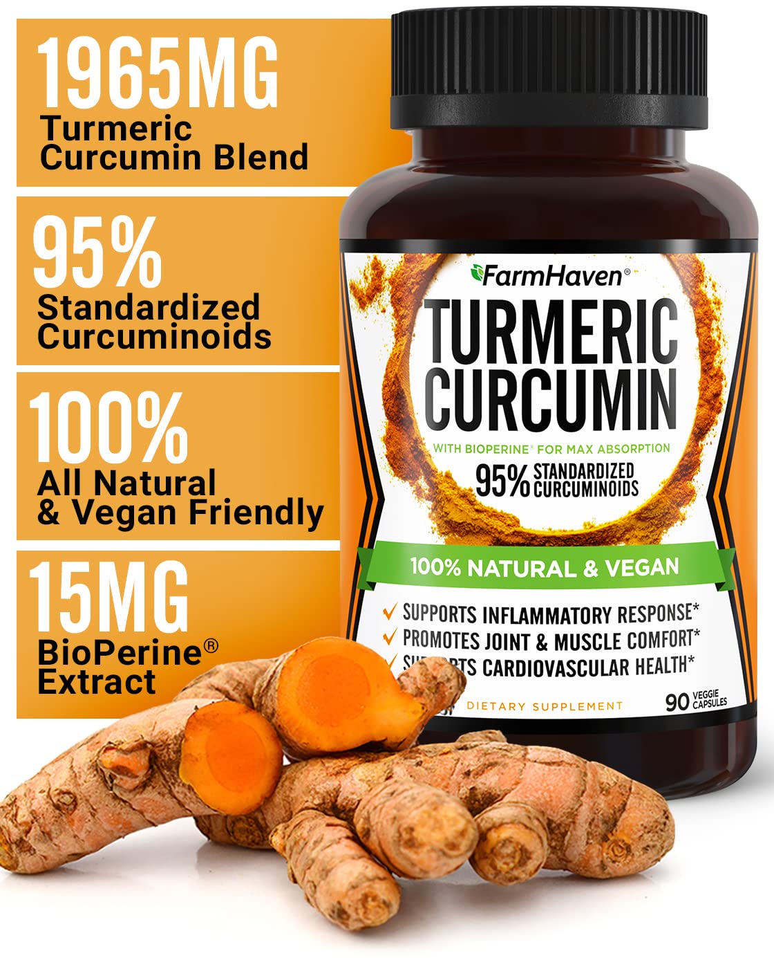Turmeric Curcumin designed for maximum absorption