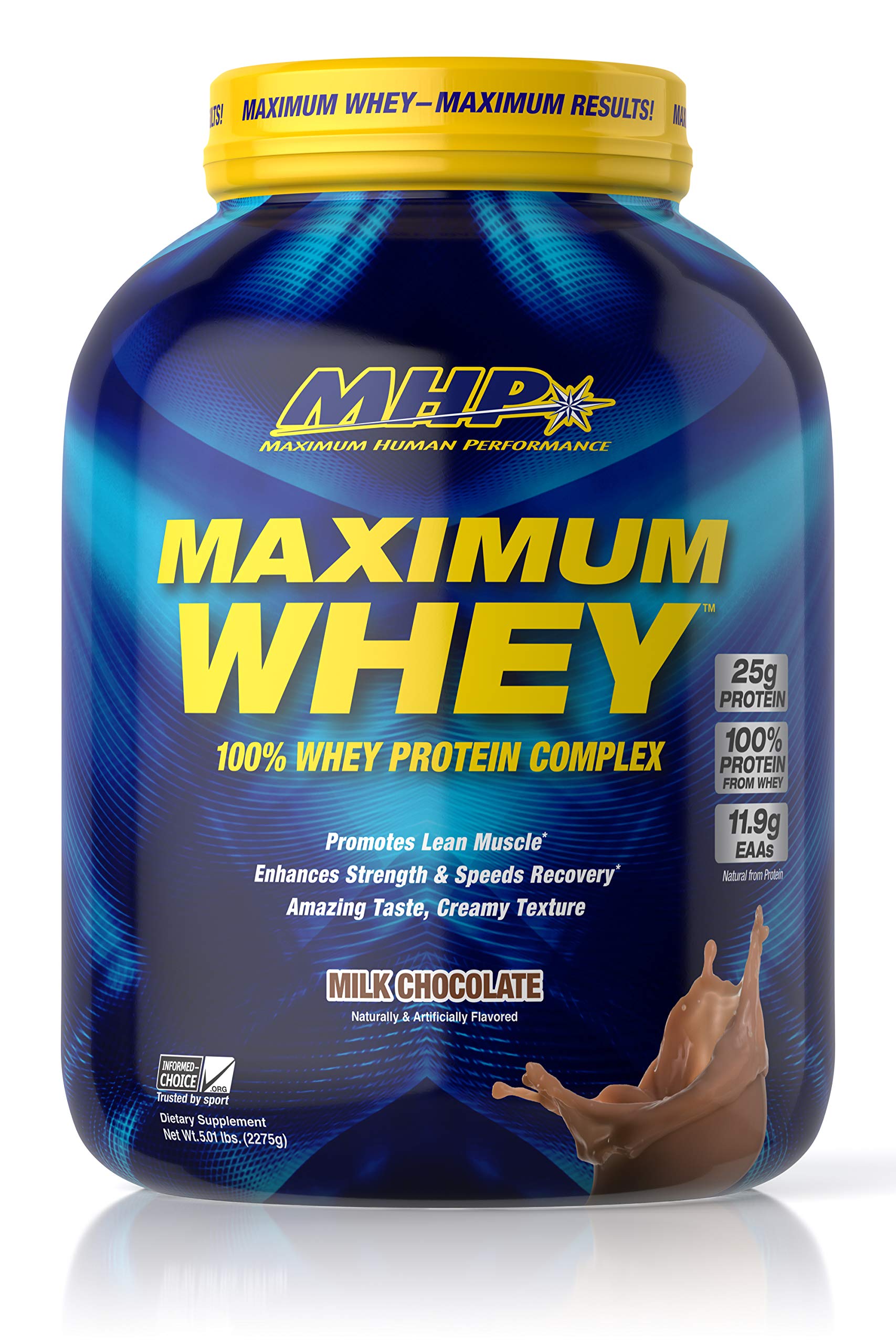 Maximum Whey Protein milk chocolate flavor, 62 servings, 5 lb