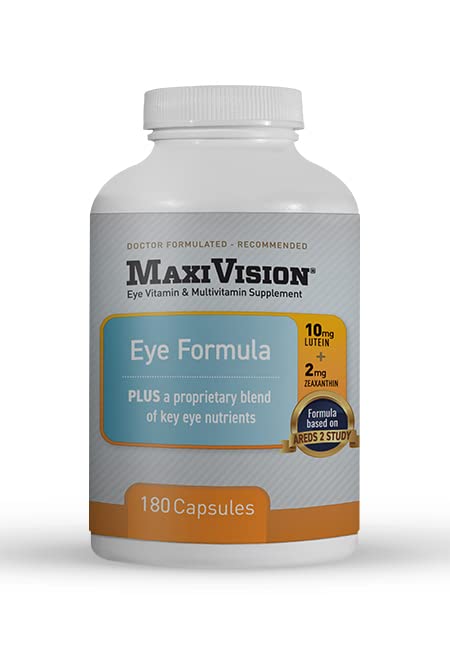 MaxiVision AREDS2-based eye vitamin formula for macular support
