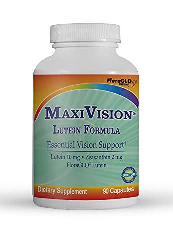 MaxiVision Lutein Formula bottle with 90 capsules