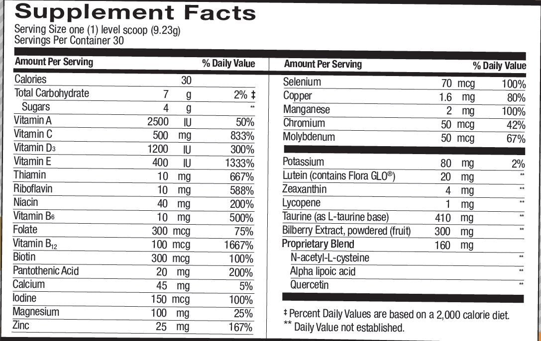 MaxiVision MedOp lutein and zeaxanthin for macular pigment support