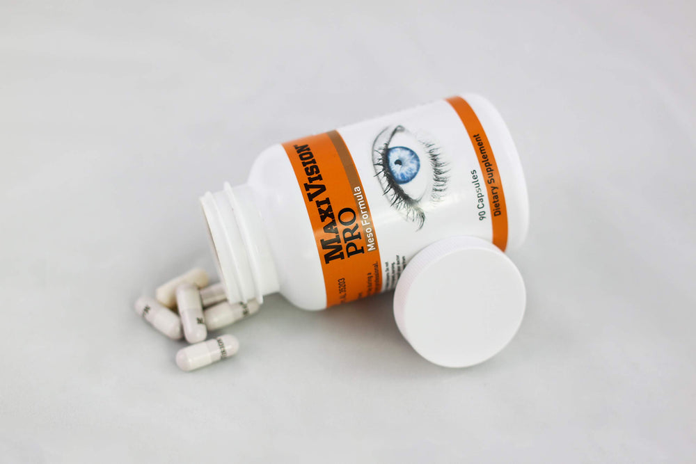 Blue light protection concept showing macular pigments