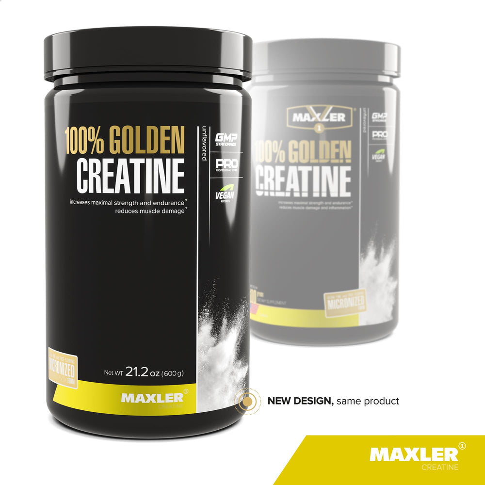 Maxler 100% Golden Creatine bottle label