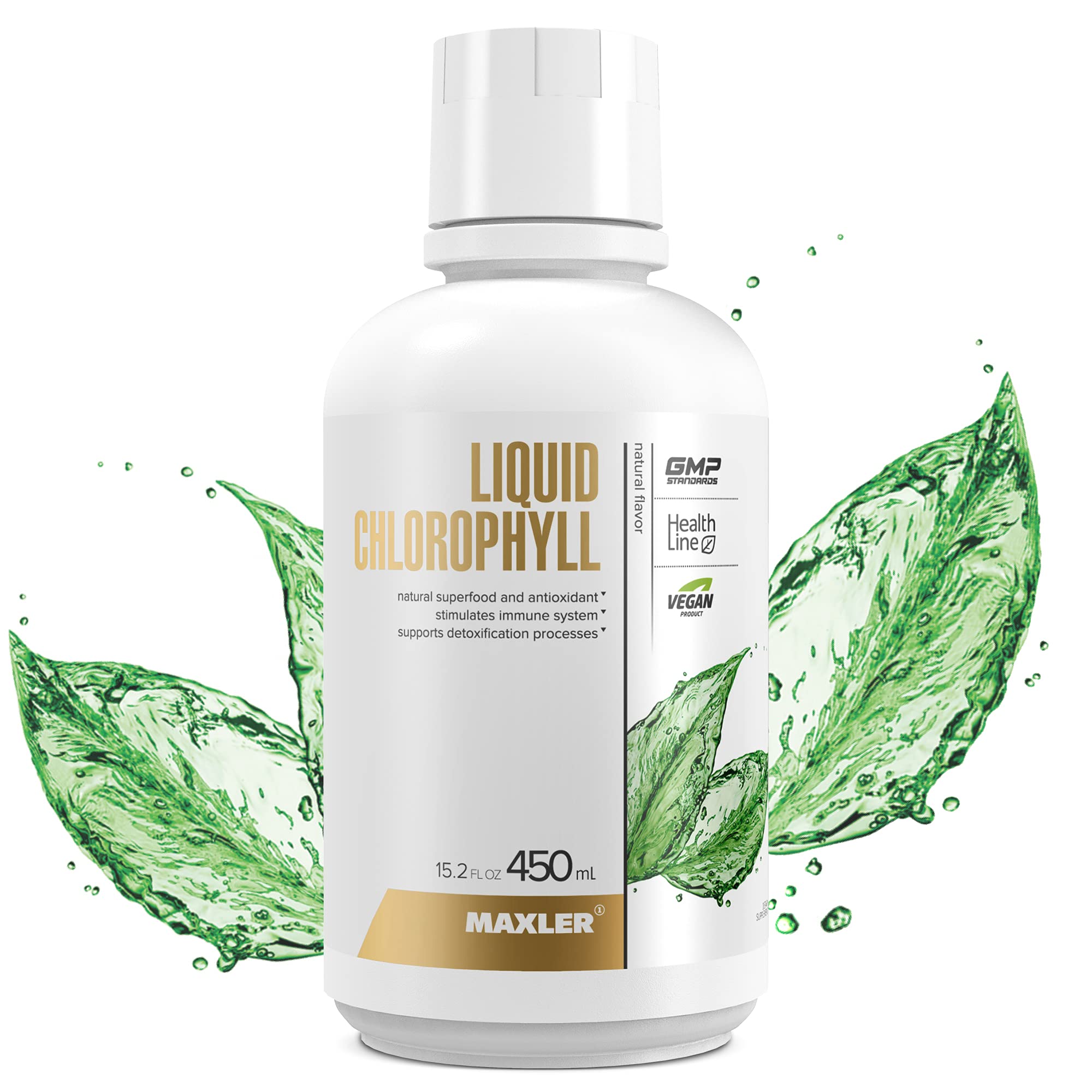 Maxler Chlorophyll Liquid bottle – front view