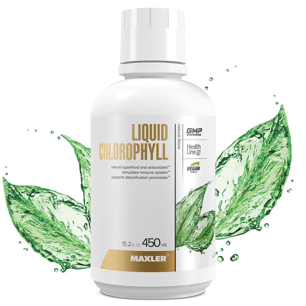 Maxler Chlorophyll Liquid bottle – front view