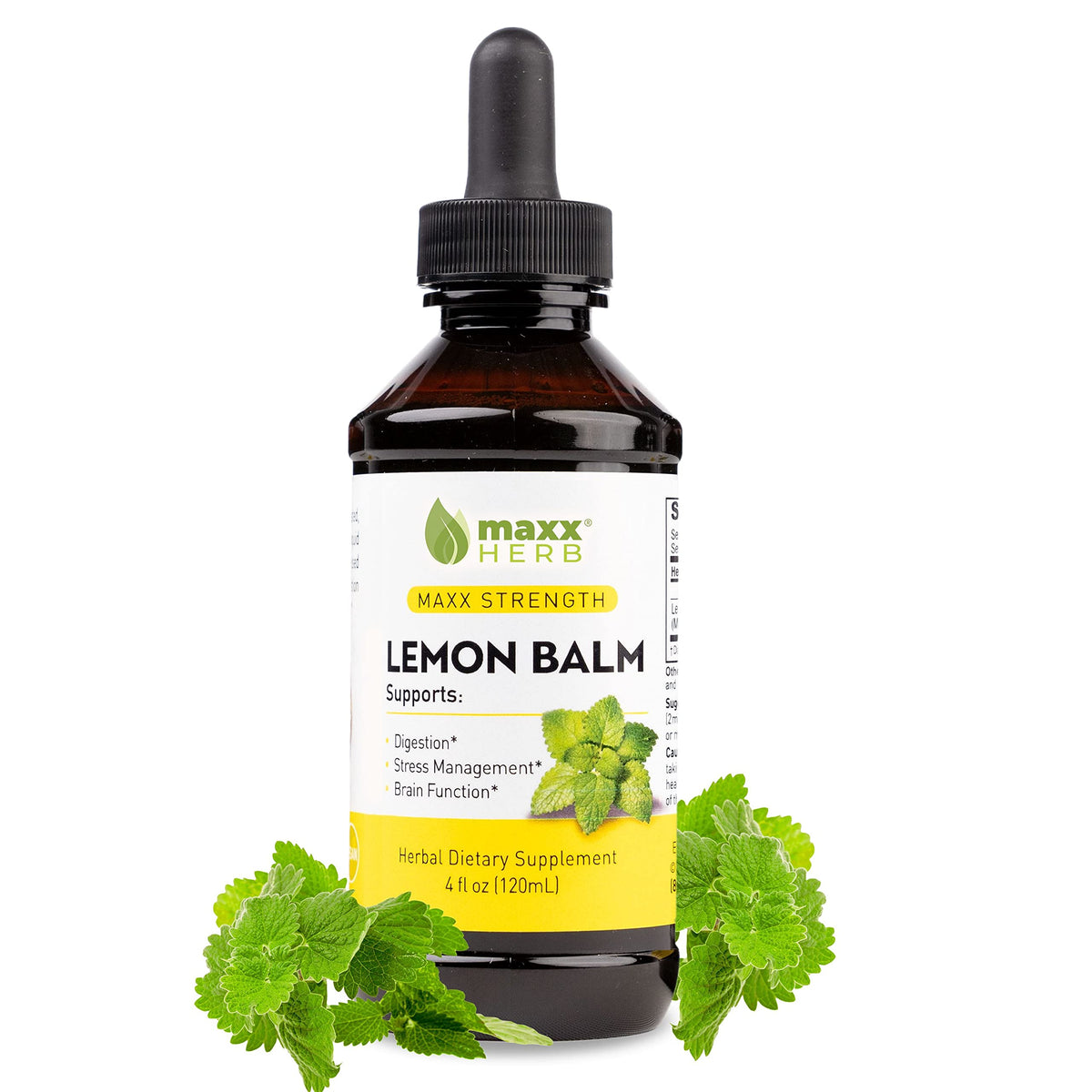 Maxx Herb Lemon Balm Extract bottle 4 oz