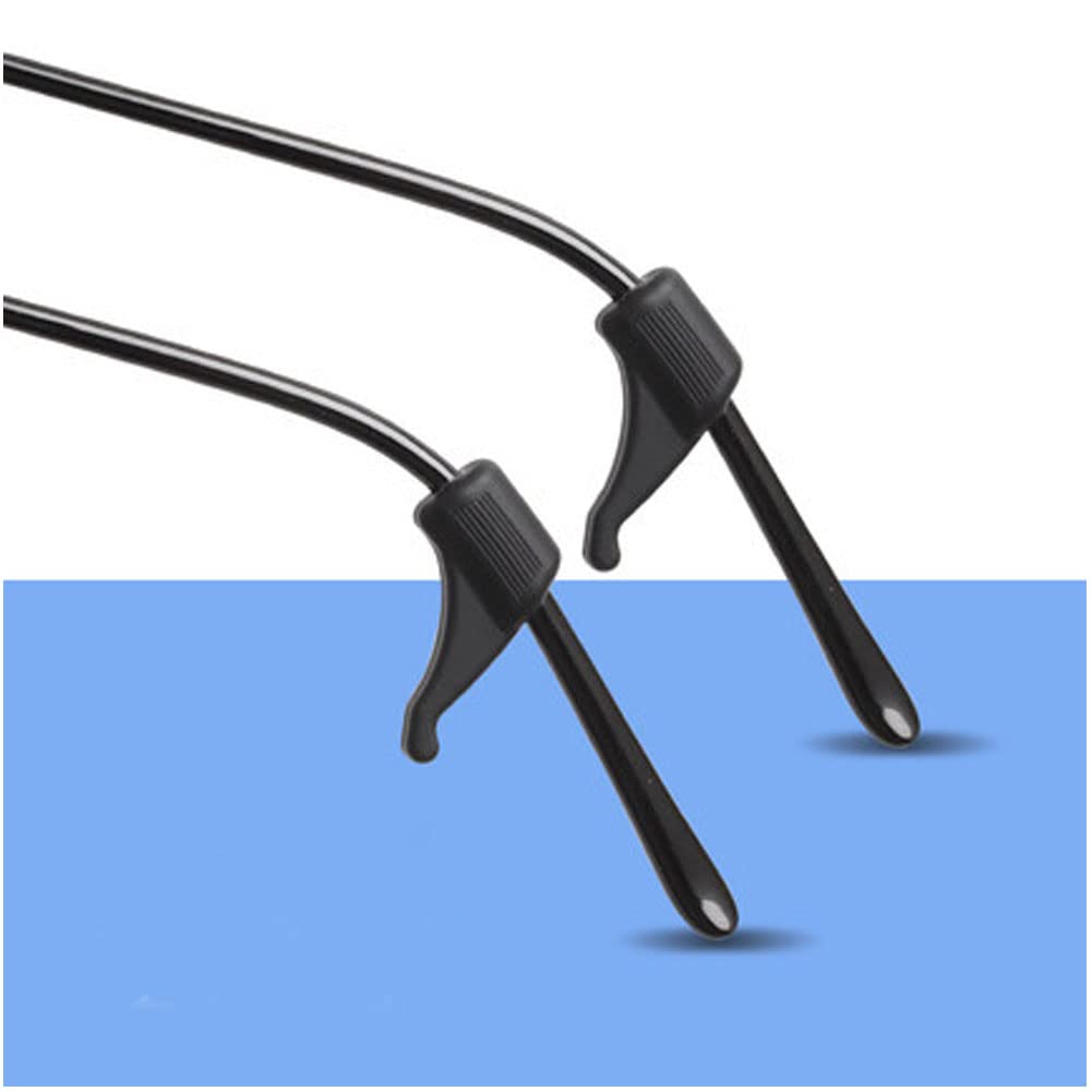 Close-up of anti-slip silicone tip on temple