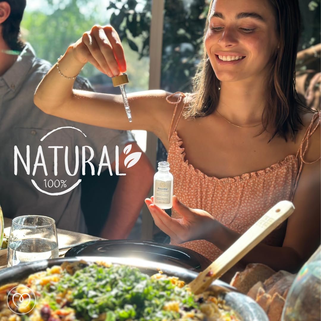 Close-up of water with mineral droplets being released