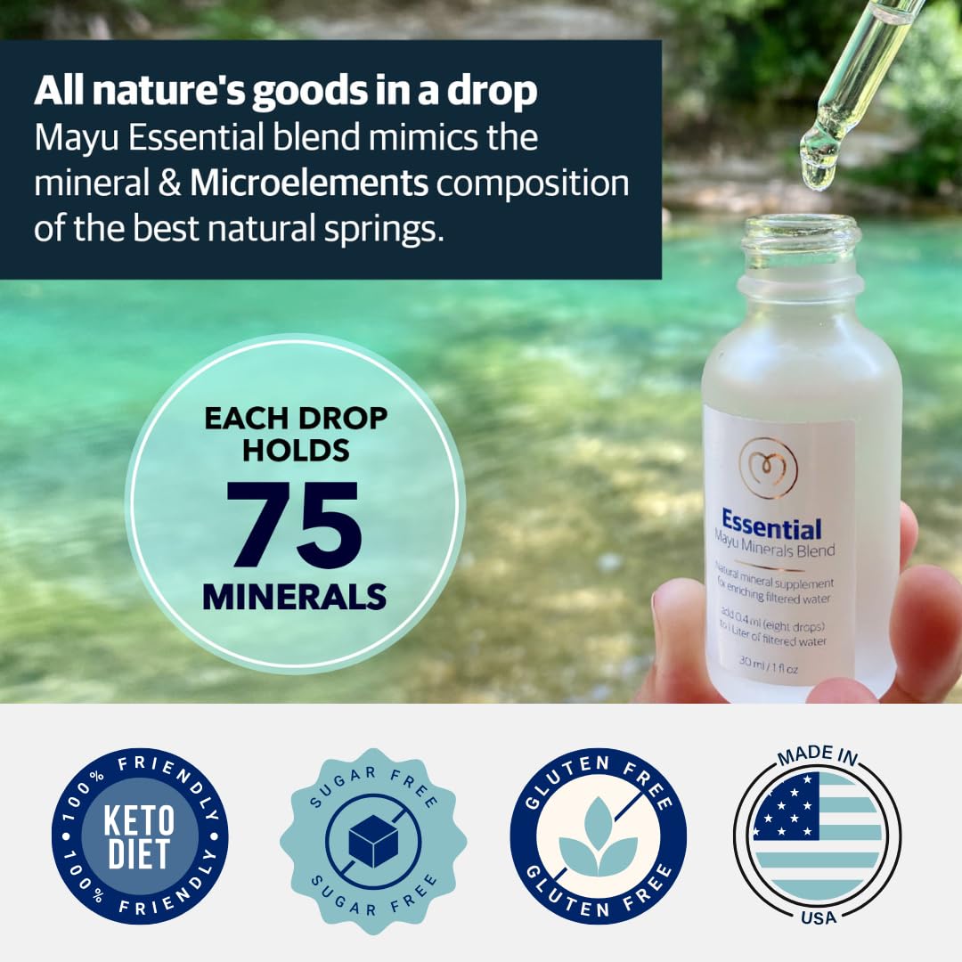 Vegan, Non-GMO, gluten-free badge for Mayu drops