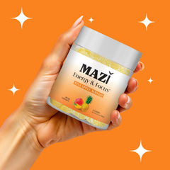 Gummies displaying bold fruit flavor and energy from MAZI Energy & Focus.