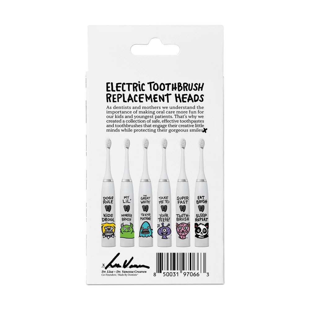 Eighteen months supply of kid-friendly replacement heads
