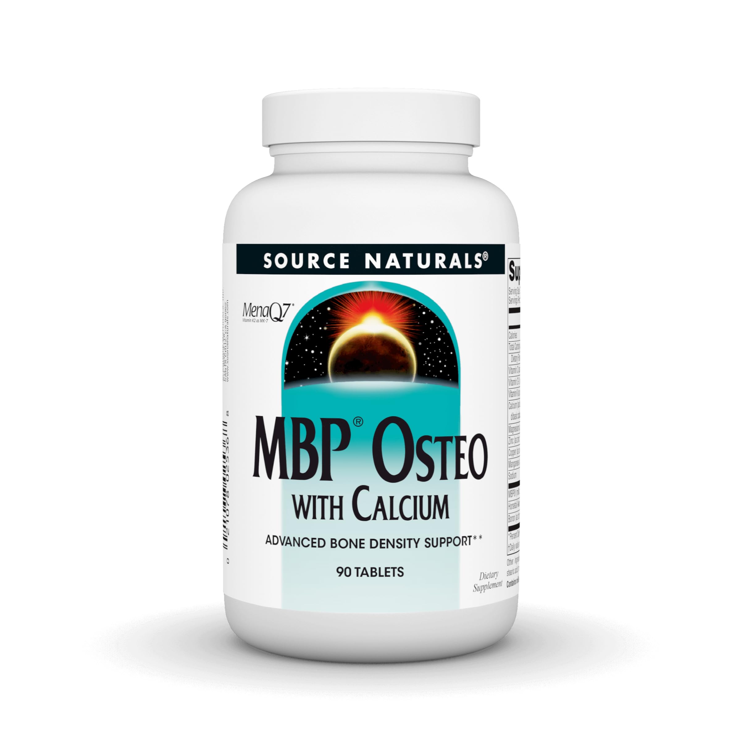Product bottle of Source Naturals MBP Osteo with Calcium, 90 tablets.