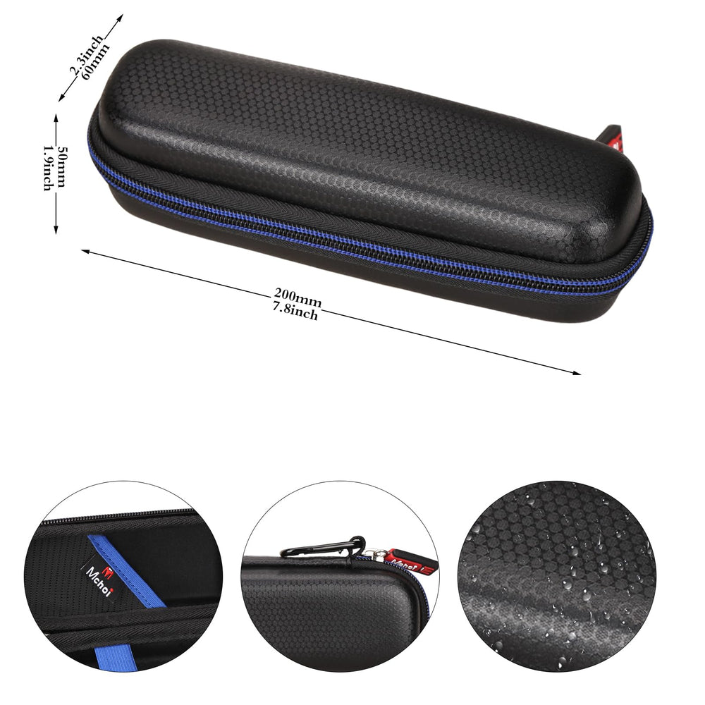 Open travel case interior with built-in mesh pocket