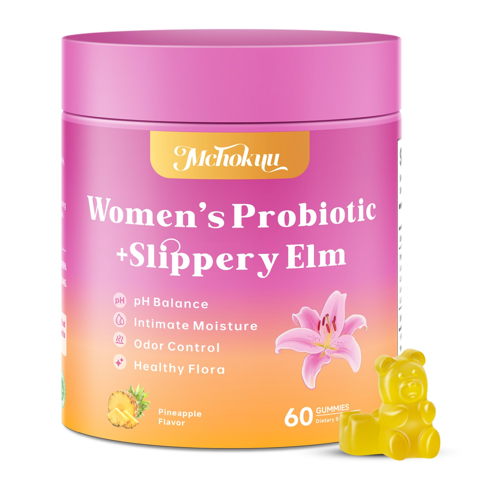 Mchokuu Feminine Probiotics Gummies product shot for women