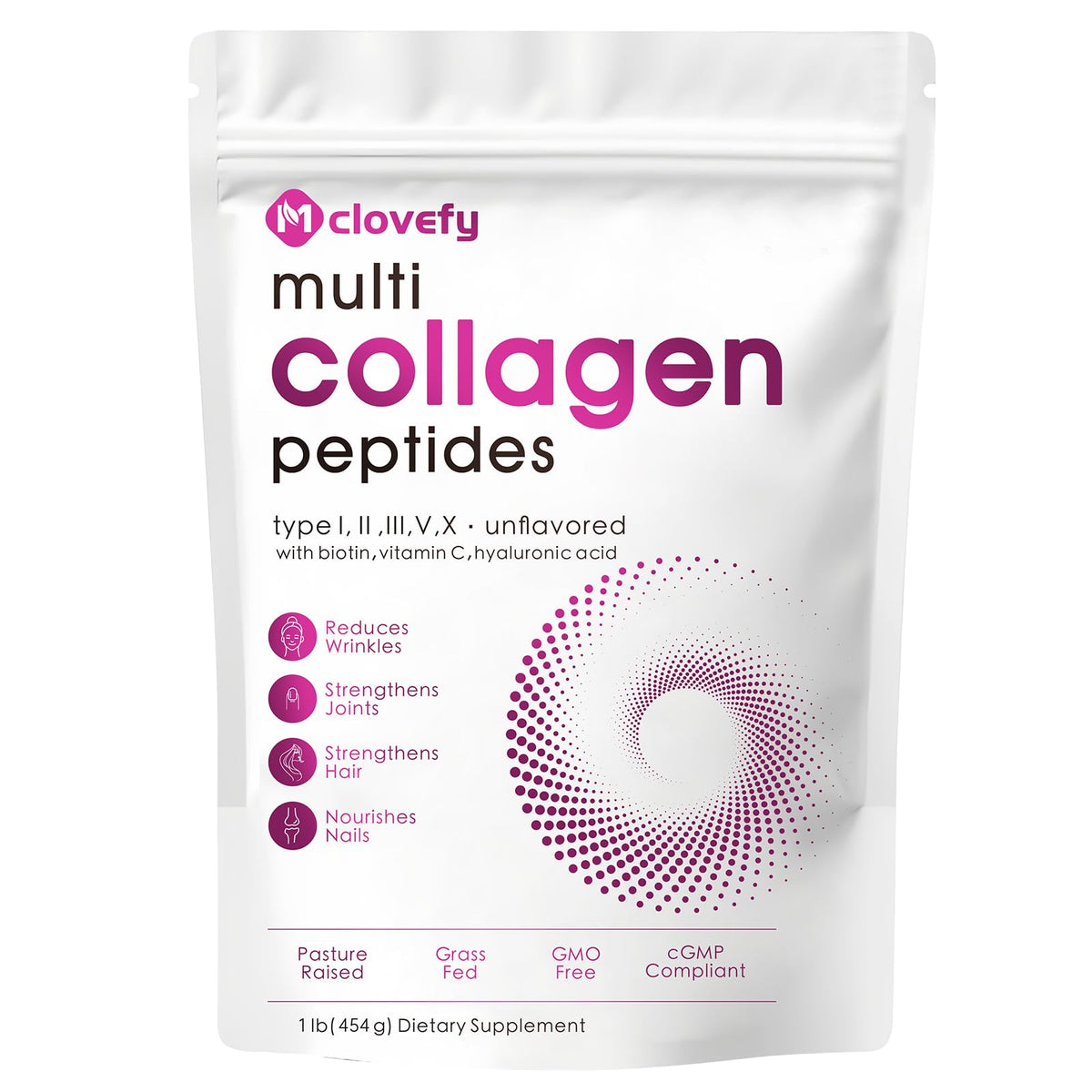 Mclovefy Multi Collagen Peptides powder canister