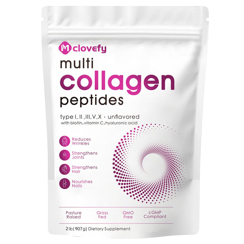 Mclovefy Multi Collagen Protein Powder 32 oz in unflavored powder form