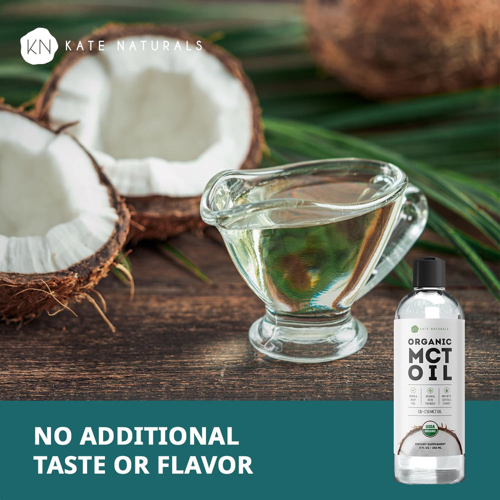MCT oil ingredients: C8 and C10 from coconut