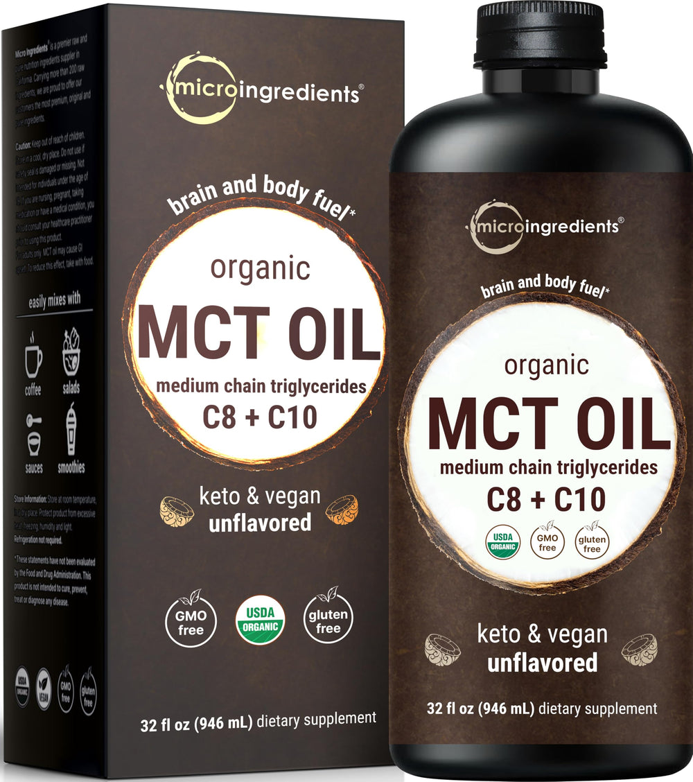 Organic MCT Oil 32 oz bottle