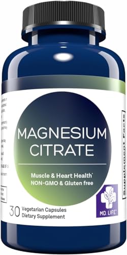 MD. Life Magnesium Citrate 250 mg bottle – front view
