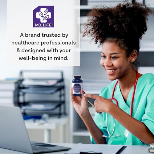 Quality testing and GMP certification icons for MD. Life supplement