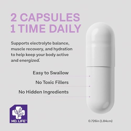 MD. Life Potassium Magnesium ingredients panel