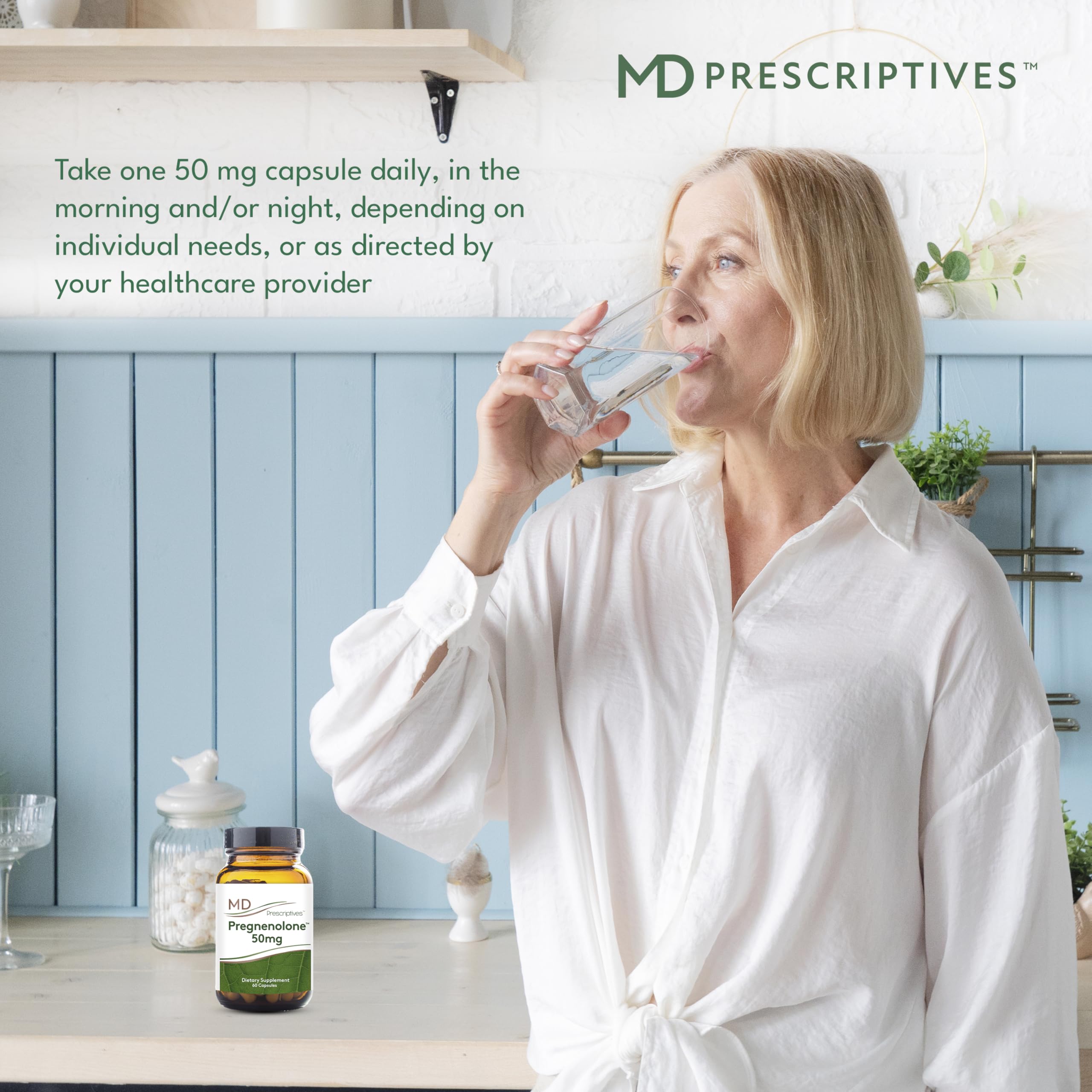 Non-GMO vegan formula label for MD Prescriptives Pregnenolone