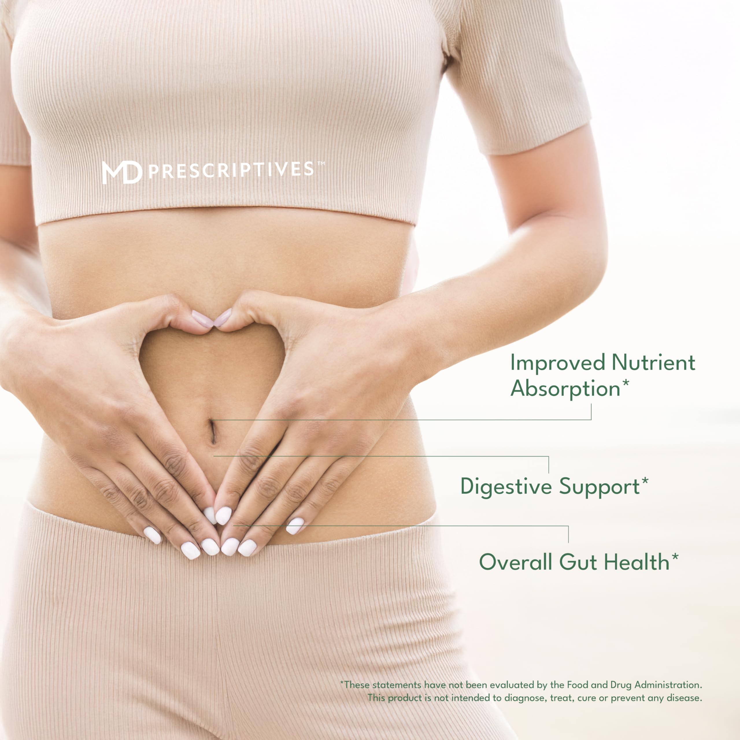 Supplement facts panel for ProbioZyme digestive enzymes