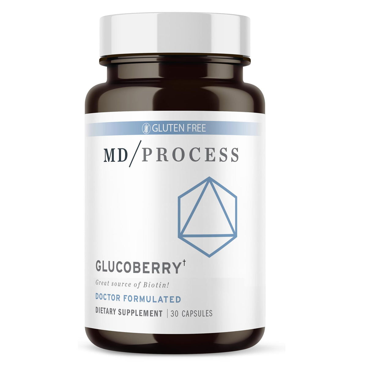 MD Process GlucoBerry bottle with Maqui Berry extract and Chromium Picolinate - 30 capsules