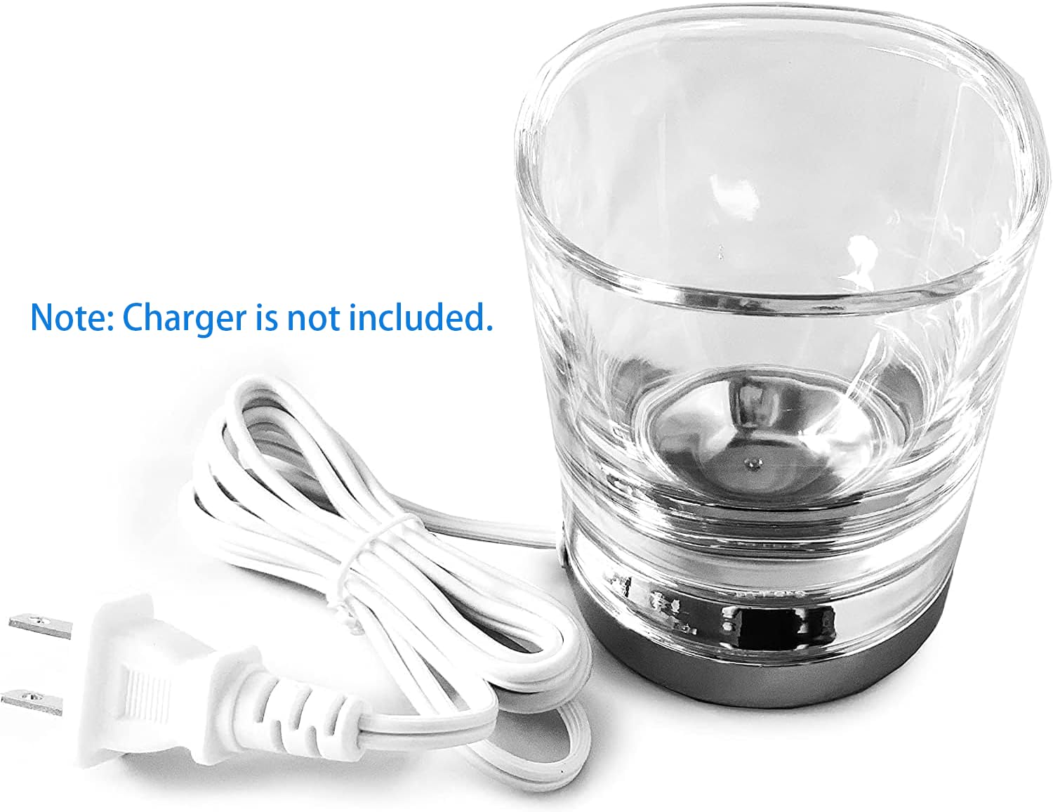 Space-saving travel-friendly transparent charging stand