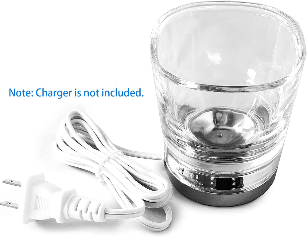 Space-saving travel-friendly transparent charging stand