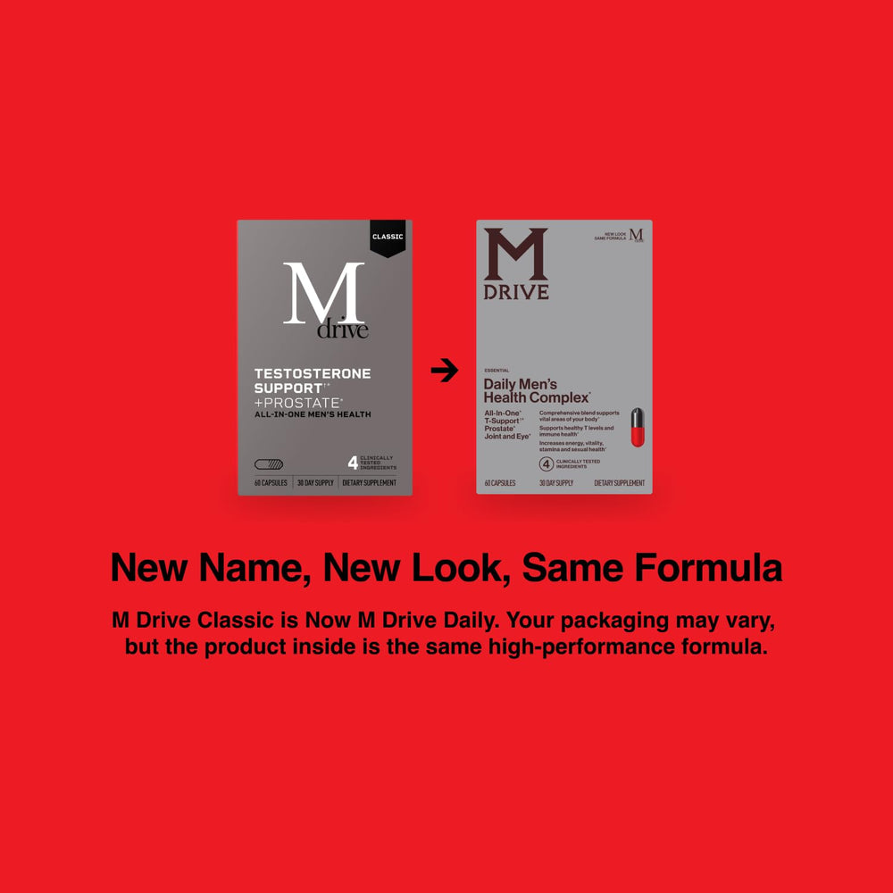 Mdrive Classic label detail emphasizes KSM-66 Ashwagandha and non-GMO blend