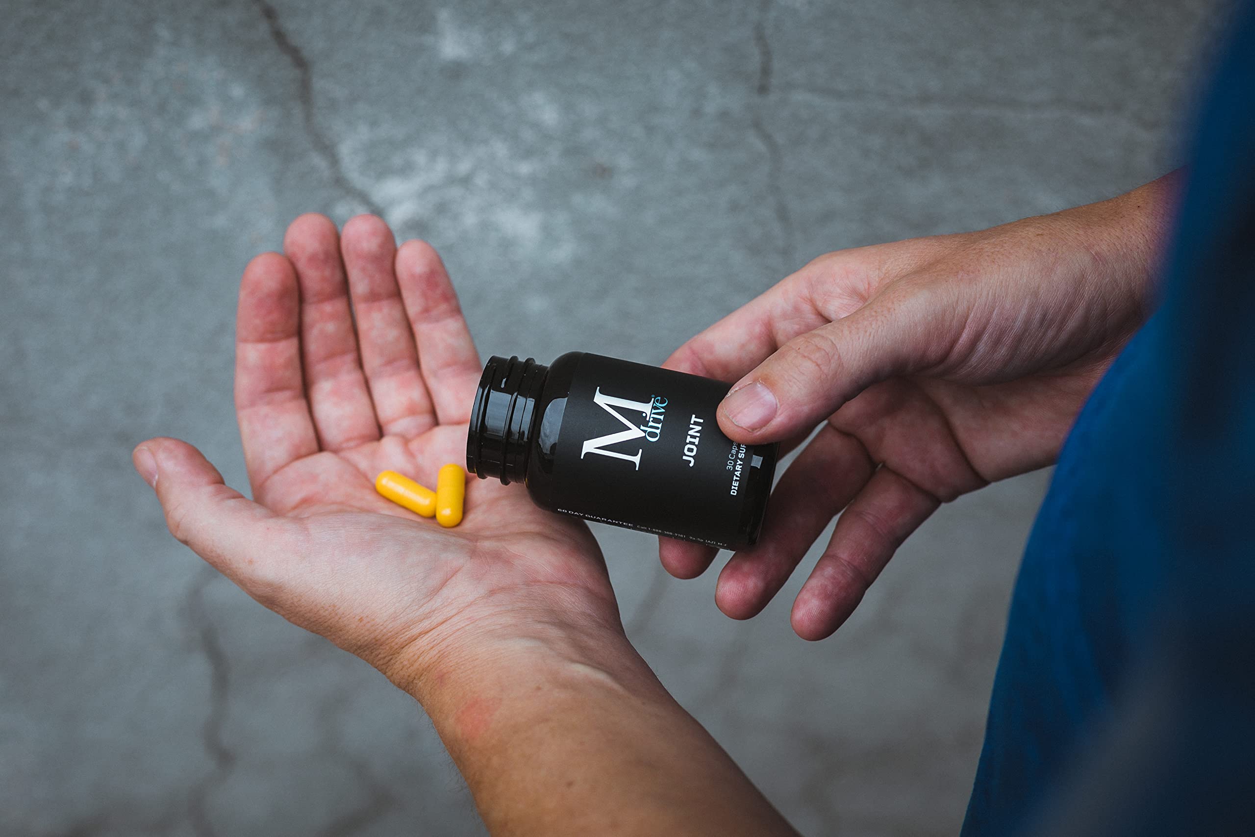 30-count bottle and product branding of Mdrive Joint Support for Men