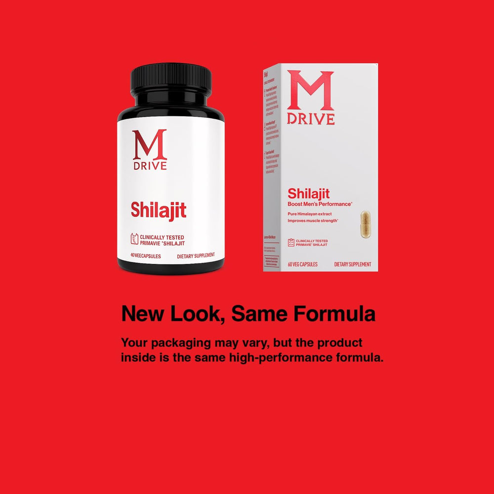 Close-up of MDrive Shilajit capsules showing high-purity capsules