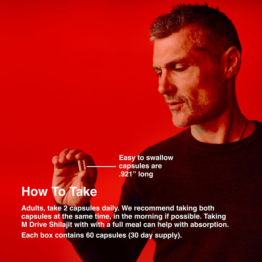 Gluten-free and Non-GMO label on MDrive Shilajit packaging