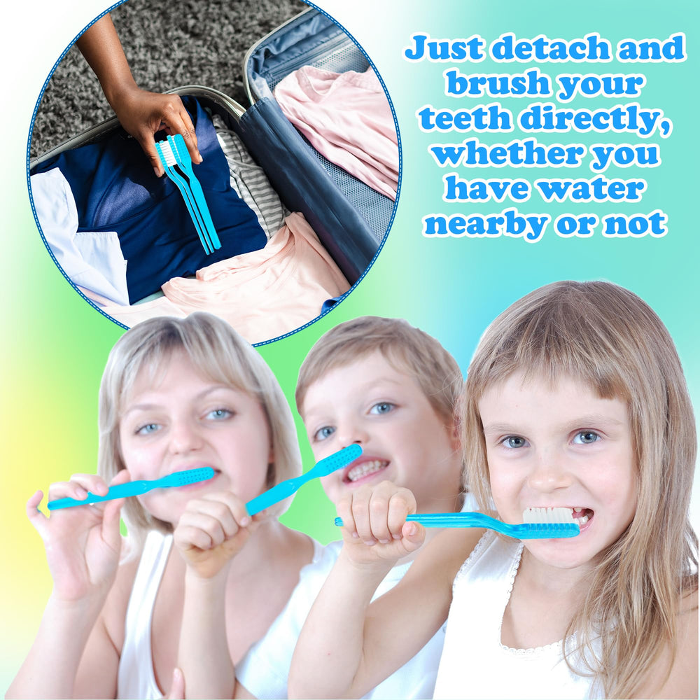 Lightweight plastic disposable toothbrush for travel