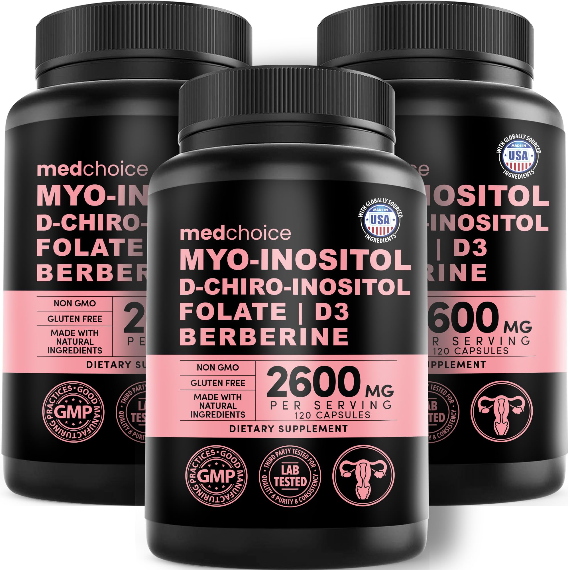 MEDCHOICE front packaging showing product name and benefits for hormonal balance