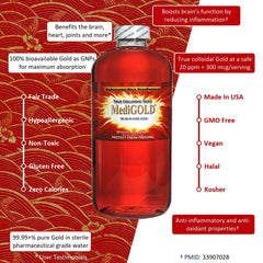 20 ppm 99.99% pure colloidal gold nanoparticles