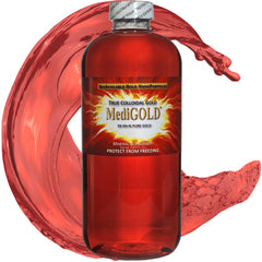 MediGOLD true colloidal gold AuNP 500mL clear bottle