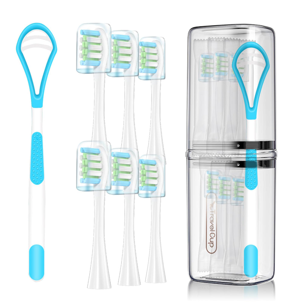 MediGenius 6-pack replacement heads for Oclean X Pro Elite and compatible models