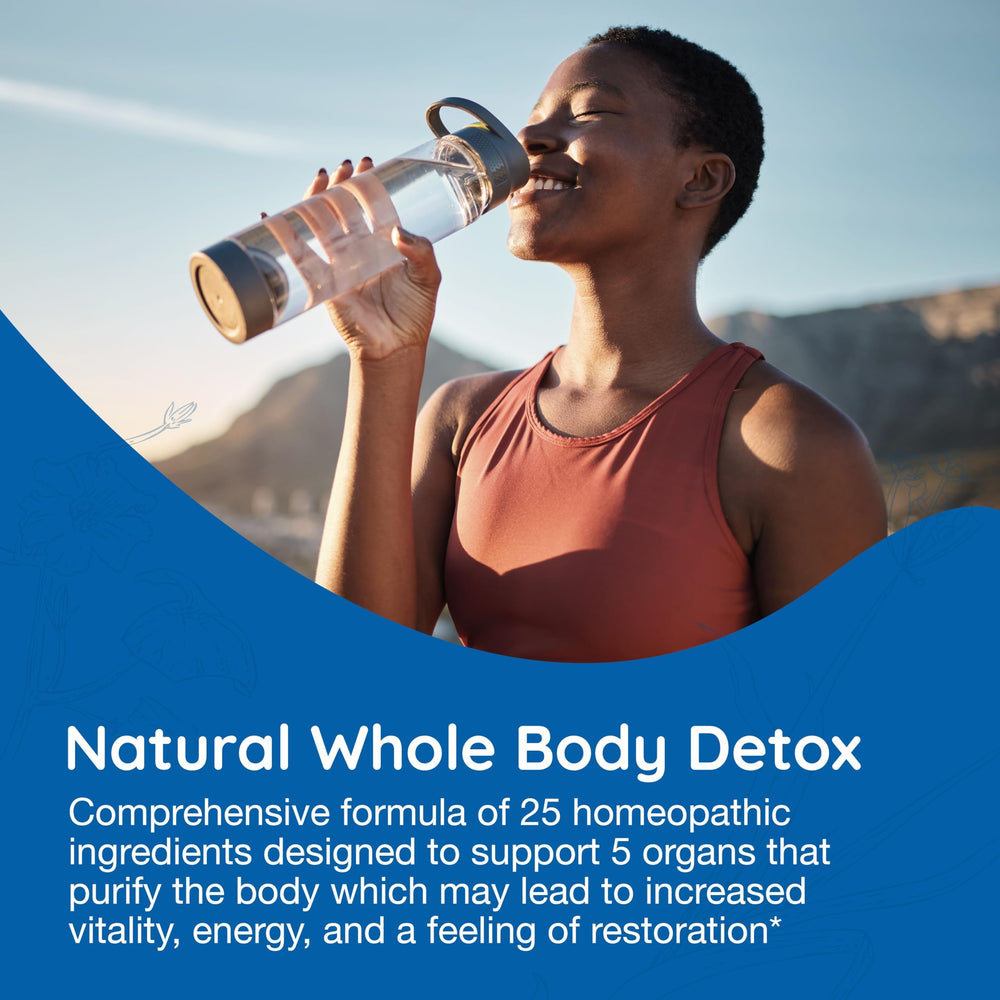 MediNatura BodyAnew Cleanse label close-up showing usage notes.